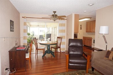 Family room with patio view