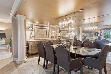 Entertain with style and grace in the sophisticated formal dining room.