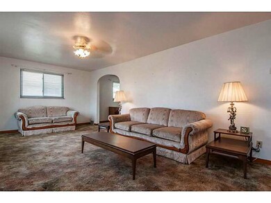 Living Room. Oversized living room leads in to the