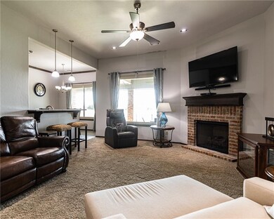 Open concept living room, kitchen, breakfast nook,