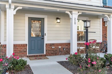 Covered front porch.