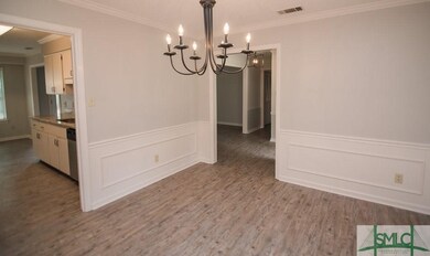 Spacious dining room