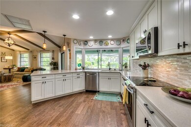 Kitchen opens to family room