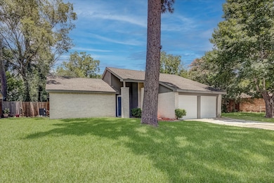 This photo showcases a modern, single-story brick