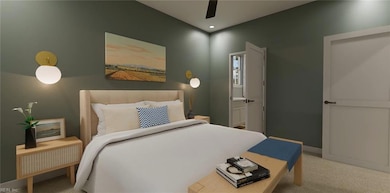 Photo is a computer generated image and some items