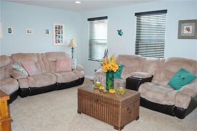The 20x14 living room allows ample room for relaxa