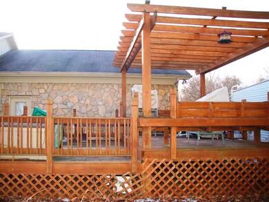 Deck. Multi-level Deck with Pergula