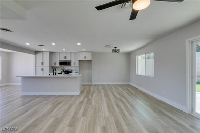 Unfurnished living room featuring light wood-type