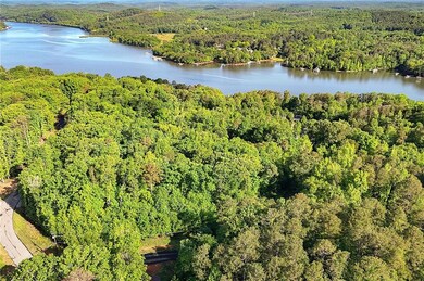 Aerial view with a water view and a view of trees