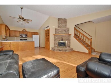 Wood burning brick fireplace in Living Room!