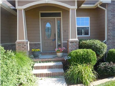 Beautifully landscaped entry