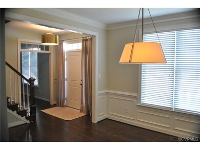 View from Formal Dining Room through Foyer towards Office