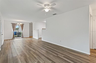 Large Open Floor Plan With New Flooring