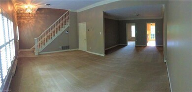 Dining Room opens from Living Room to Kitchen