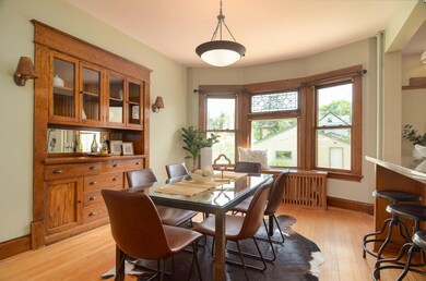 Formal dining with original built-in