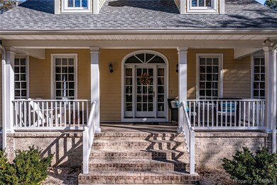 Inviting front porch
