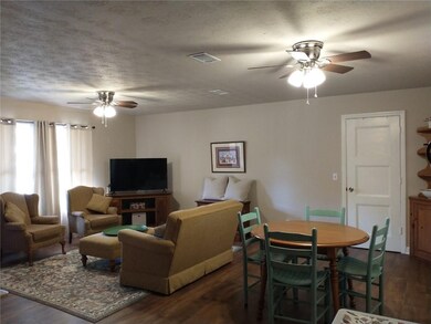 living room and dining room
