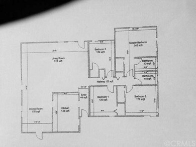 Floorplan with measurements provided by seller