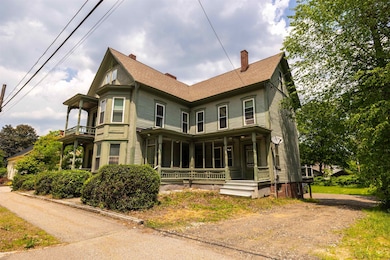 Covered porches on 1st and 2nd floors