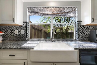 Kohler farmhouse bib sink! Beautiful view of side
