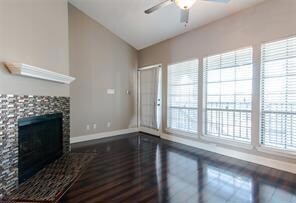 Entry with fireplace