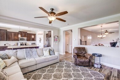 Kitchen opens to Family Room