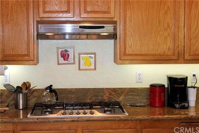 Granite counter tops and a newly installed cooktop