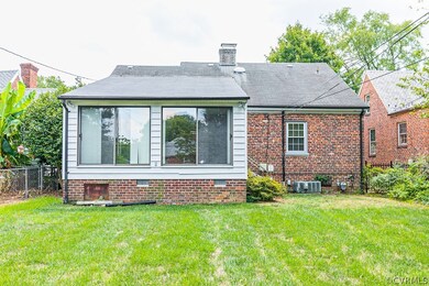 REAR ELEVATION, BRICK EXTERIOR, SUN PORCH