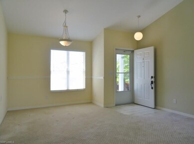 Entry to Living Room with Vaulted Ceilings