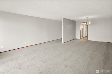 Reverse angle from living room to eating area