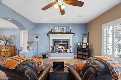 Formal Living Area with Fireplace