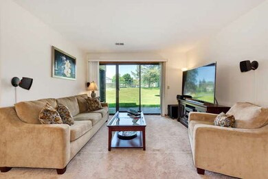 Spacious Living Room with Doors that Open to the C