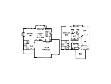 First and second level floorplan.