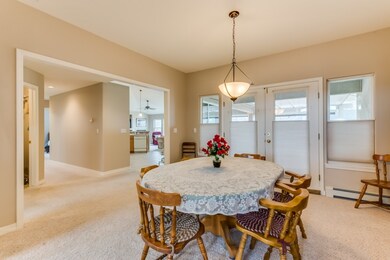 Open concept throughout center of home. Dining roo