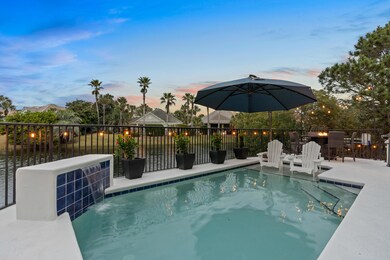 Dusk View of the Private Pool