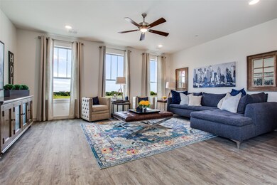The beautiful light filled main floor living room 