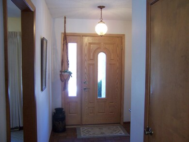 Entry to living room & new door