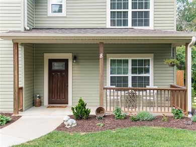 Inviting covered front porch.