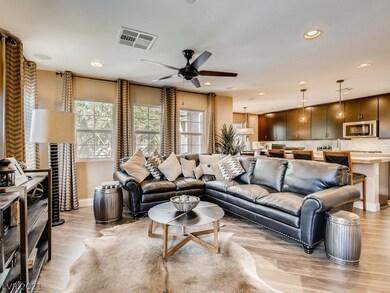 Living room, Kitchen and balcony
