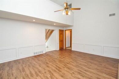 Large Great room with updated flooring.