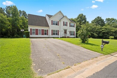 View of front of home with a front lawn