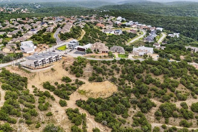 Aerial perspective of suburban area