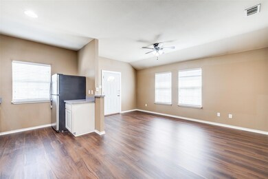 Unfurnished living room with lofted ceiling, ceili