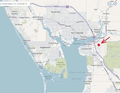 Location near Punta Gorda Airport