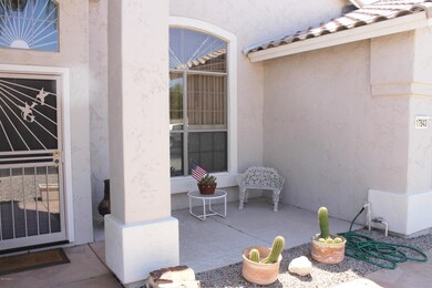 Front door and porch