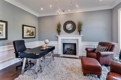 Library/Office opens to Foyer