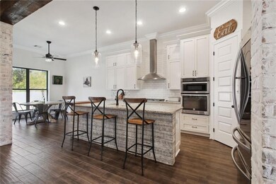Kitchen island with bar seating