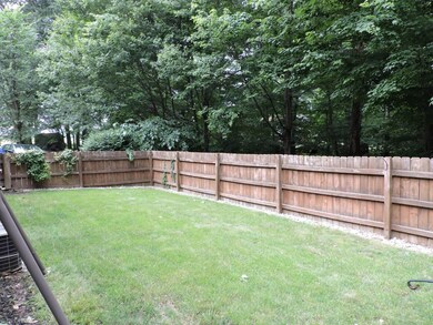 Fenced side yard