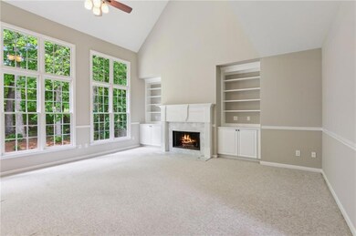 HUGE yet cozy family room with gas fireplace flank