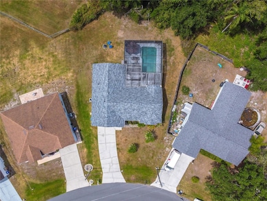 Aerial view of property